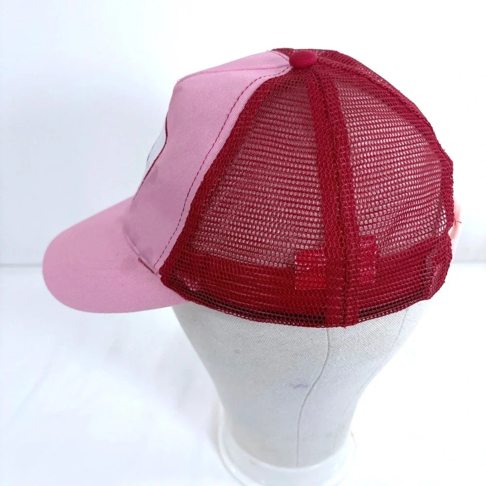 Strawberry Shortcake Trucker Hat Pink Red Mesh Snapback Cap Adult‎ Sz Adjustable